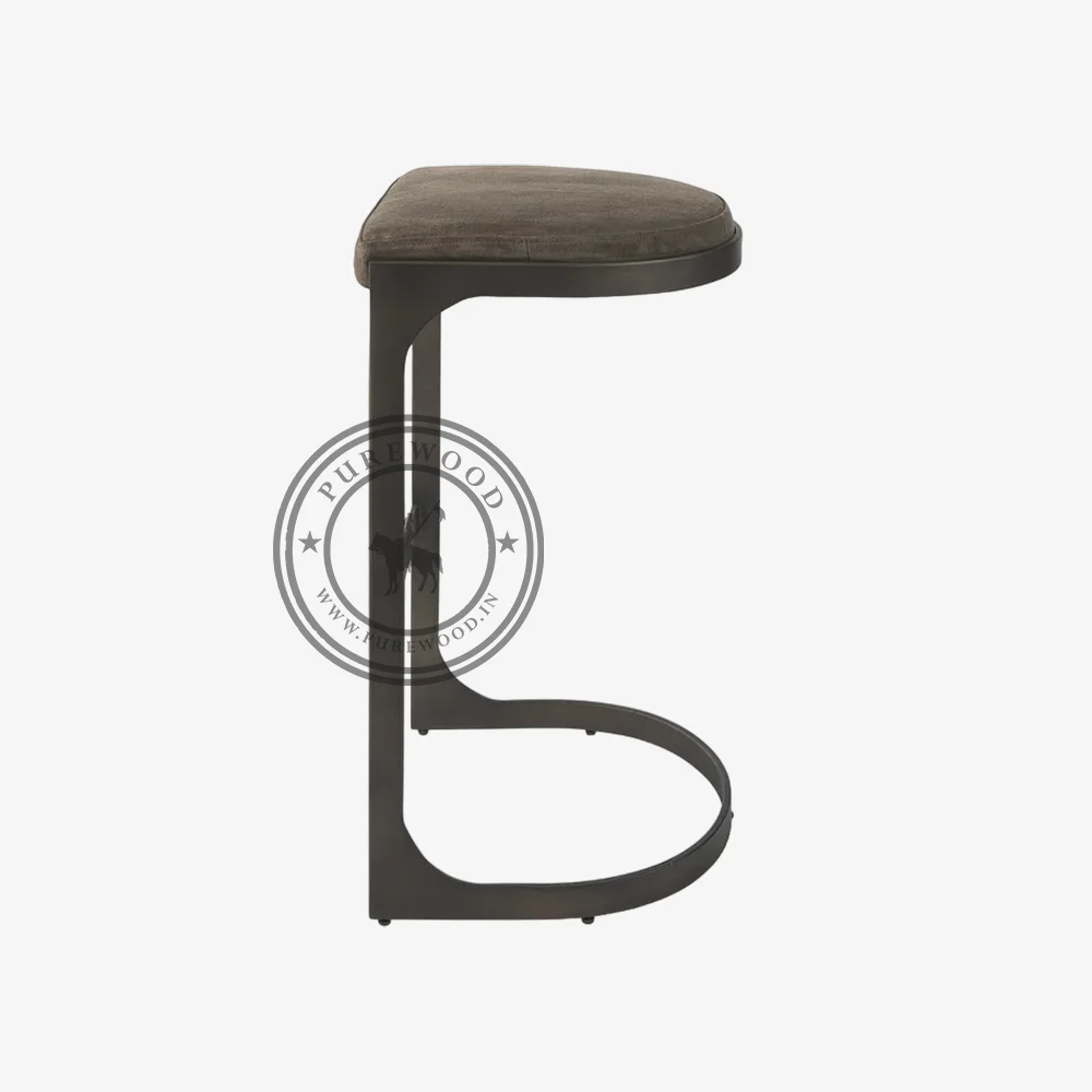 Swift C-Shape Metal Bar Stool - Image 3
