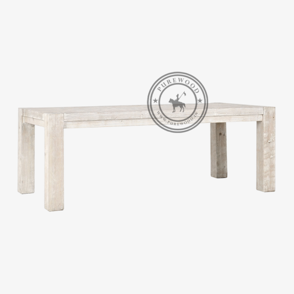 Jasmine Whitewash Dining Table - Thumbnail 1