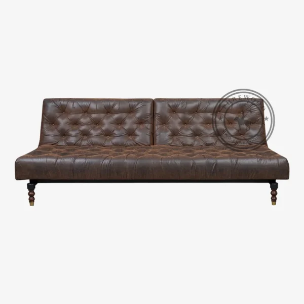 Great Leather Chesterfield Sofa - Thumbnail 1