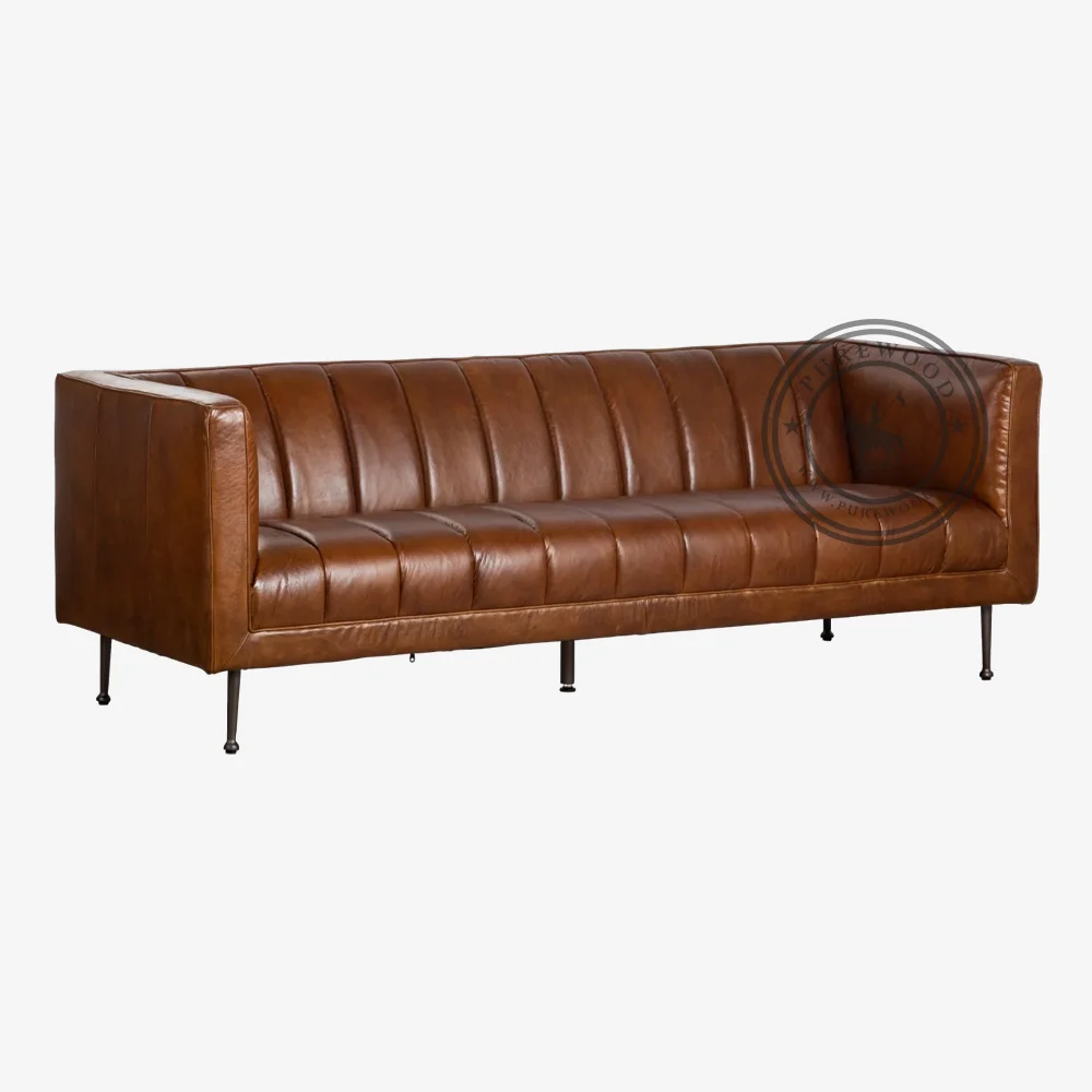 Lagan Havana Leather Sofa