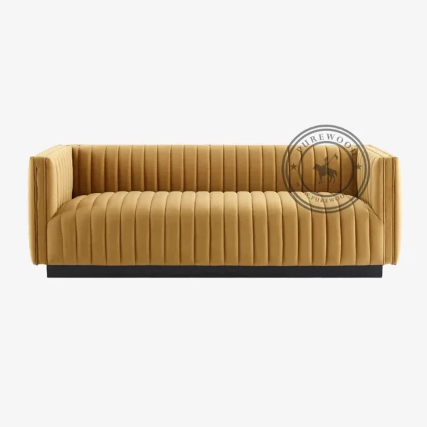 Nevers Velvet Sofa - Thumbnail 2