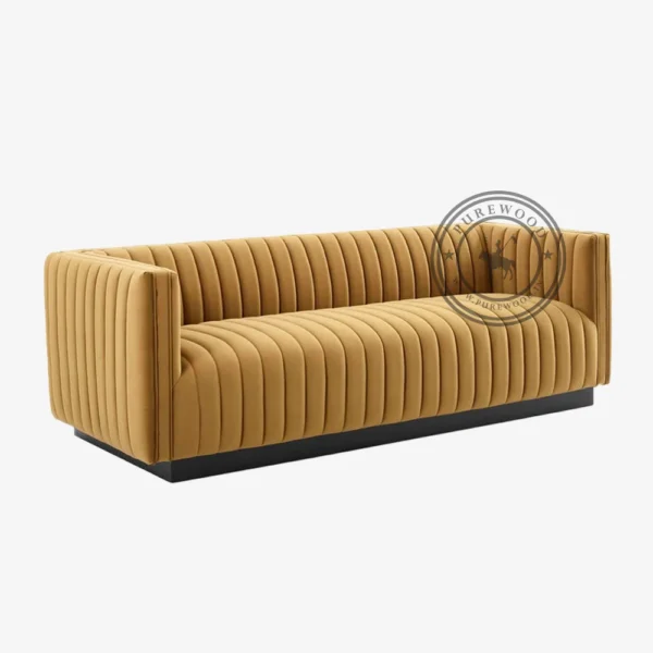 Nevers Velvet Sofa - Thumbnail 1