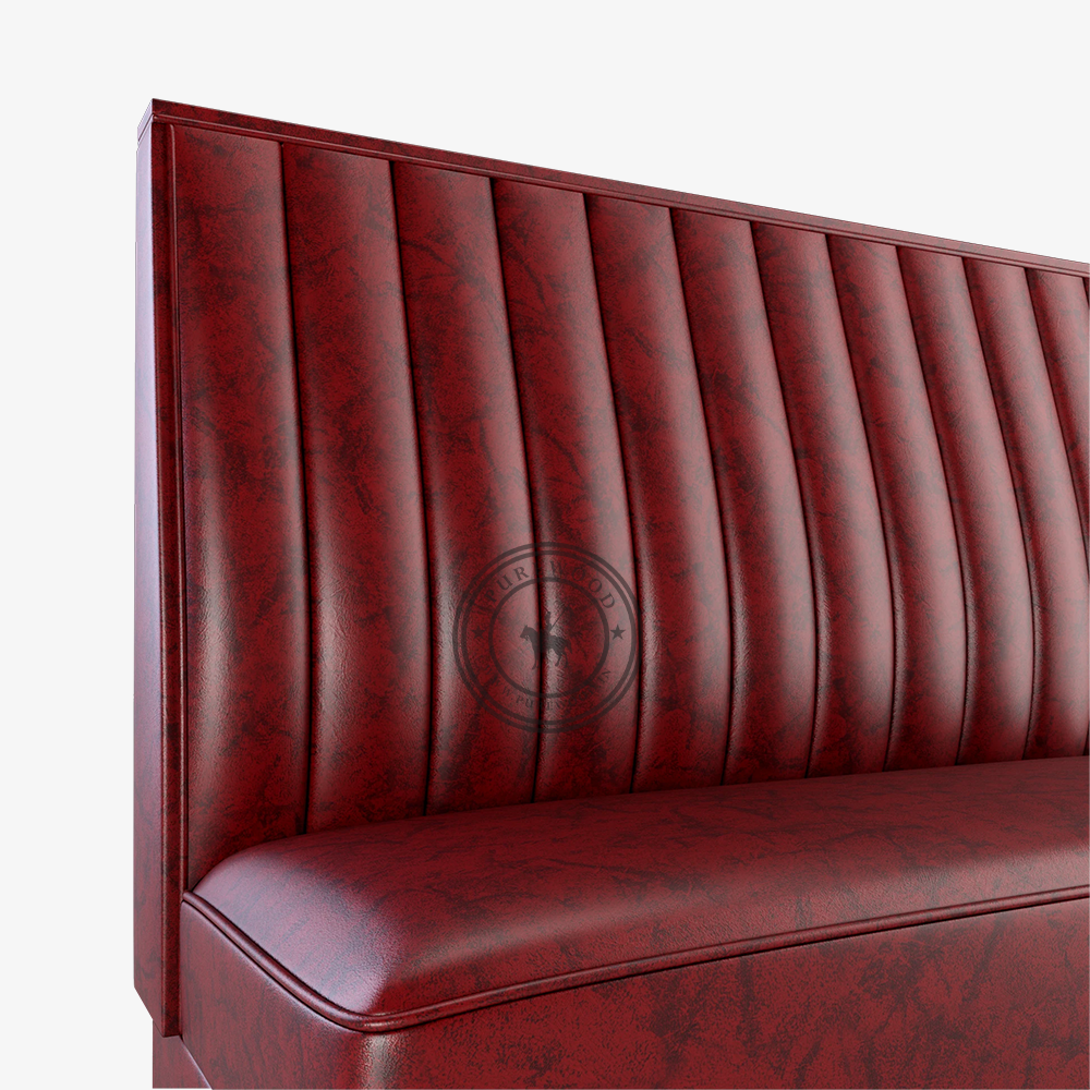 Aberdeen Restaurant booth with padded base - Image 4