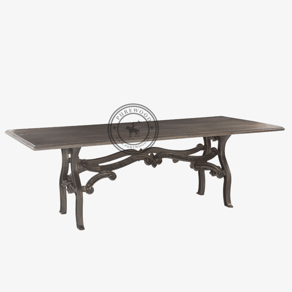 Lily Dining Table Gunmetal Grey