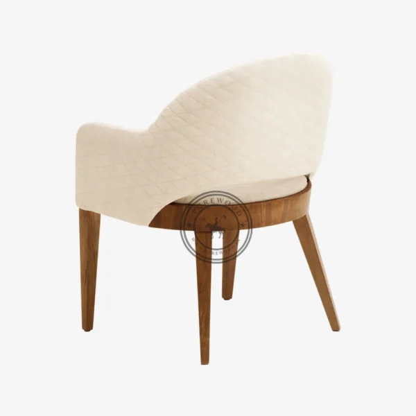 Sunflower Upholstered Fabric Chair - Thumbnail 3