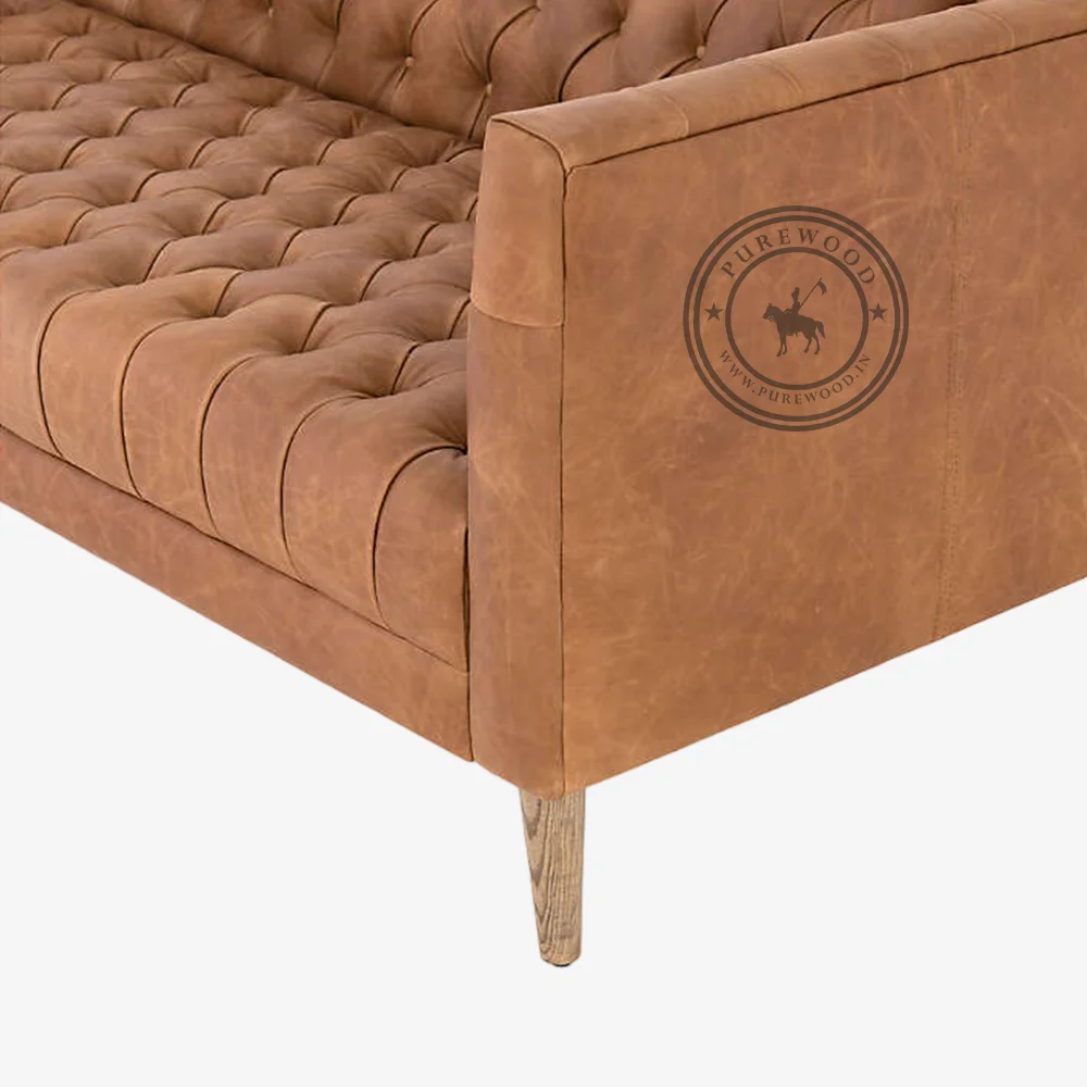 Tagus CamelLeather Sofa - Image 3