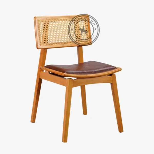 Tweed Leather Chair - Thumbnail 1