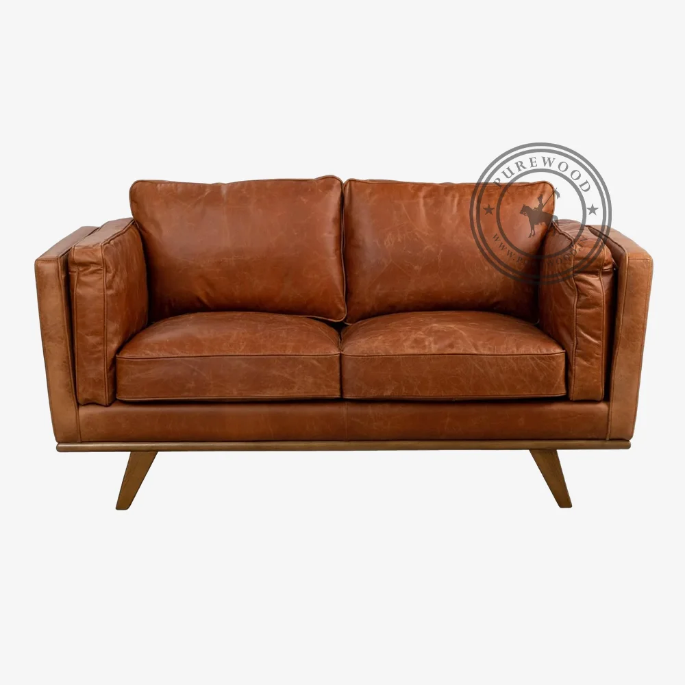 Tyne Vintage Leather Sofa - Image 3