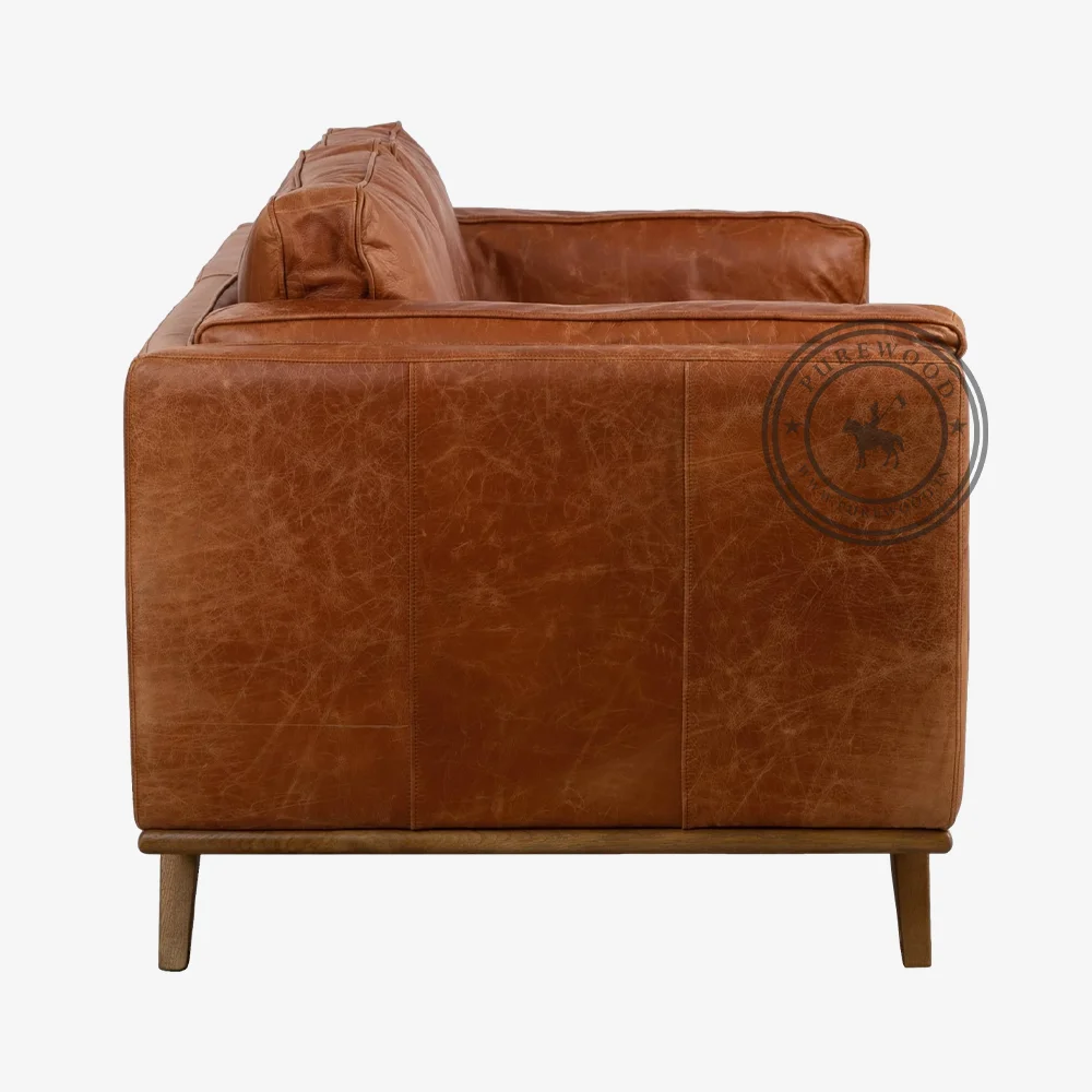 Tyne Vintage Leather Sofa - Image 2