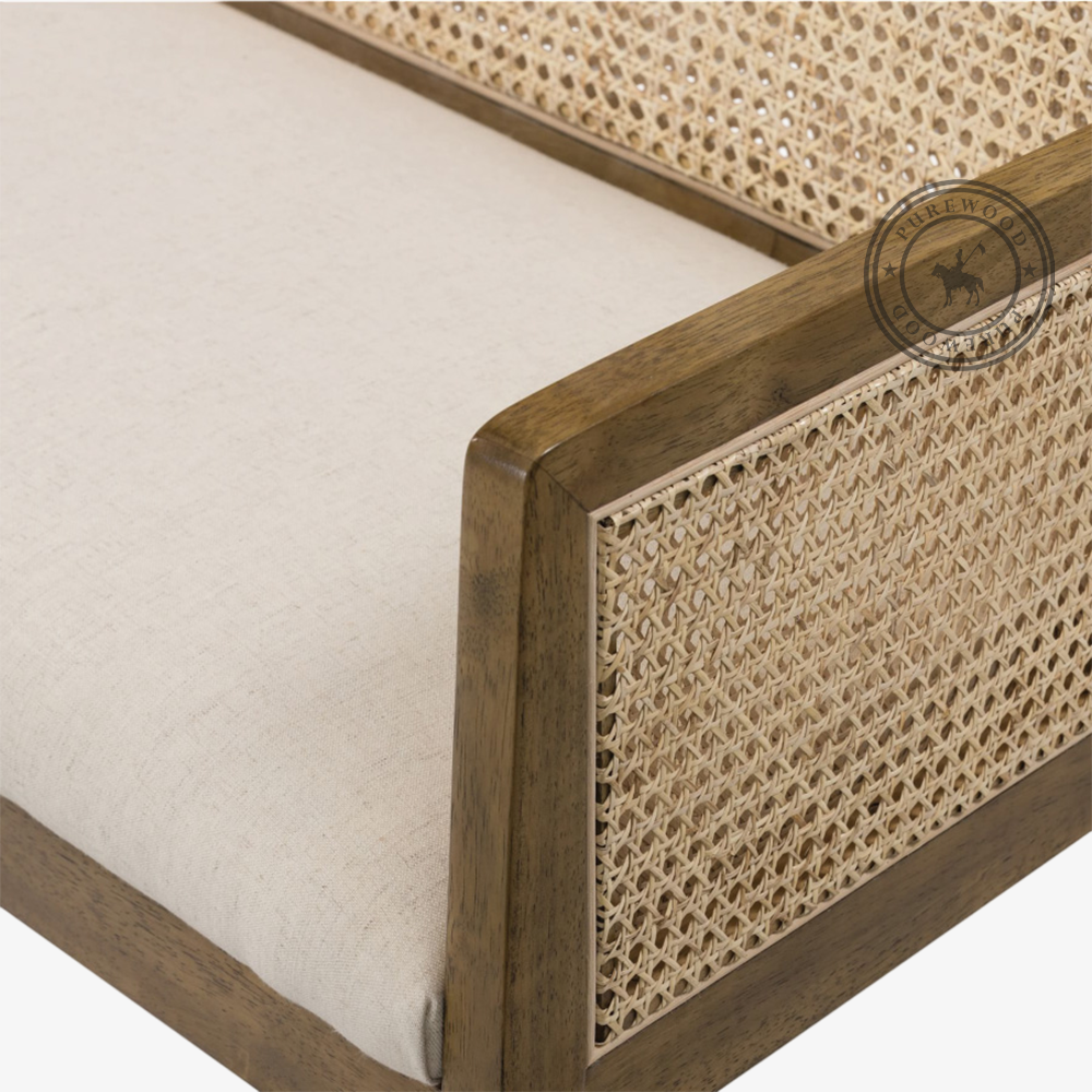 Poitiers Cane Bench - Image 2