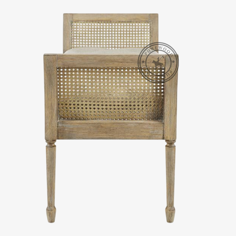 Rennes Cane Bench - Image 2