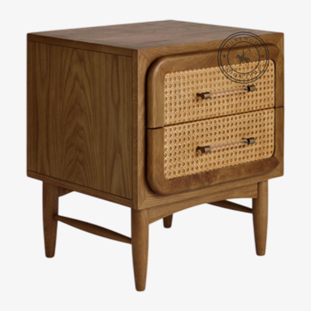 Oakdale Cane Bedside Table