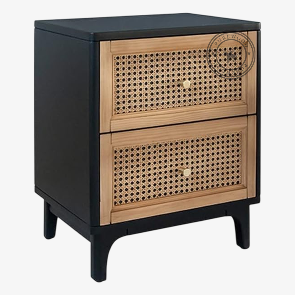 Pinehurst Cane Bedside Table