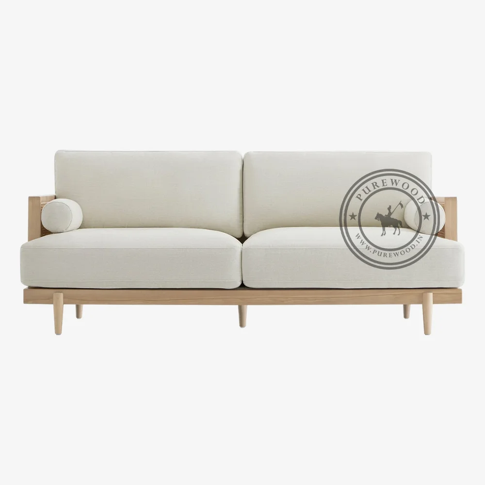 Arras Fabric Cane Sofa - Image 2