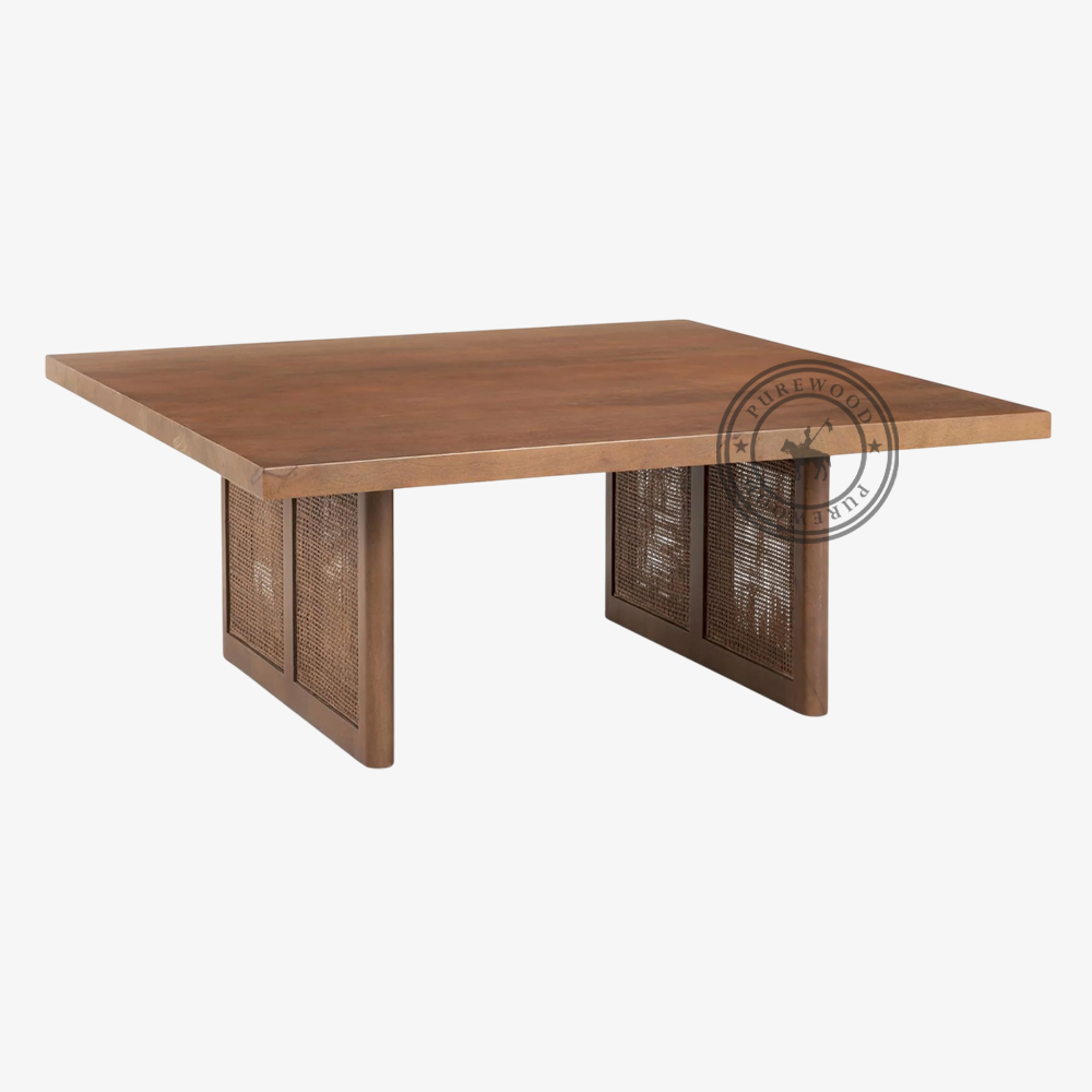 Flora Snow cane coffee table