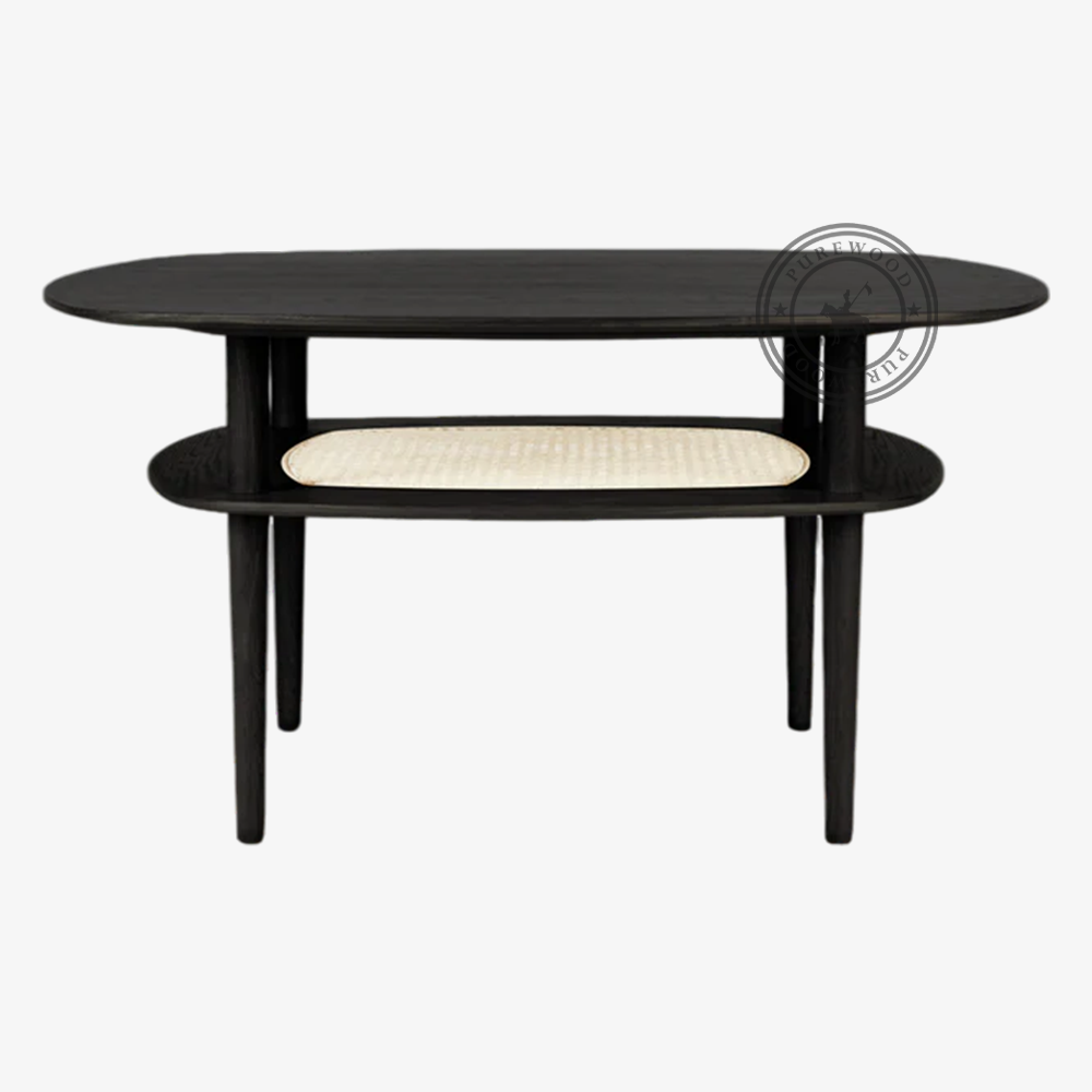 Opal Ember cane coffee table - Image 2