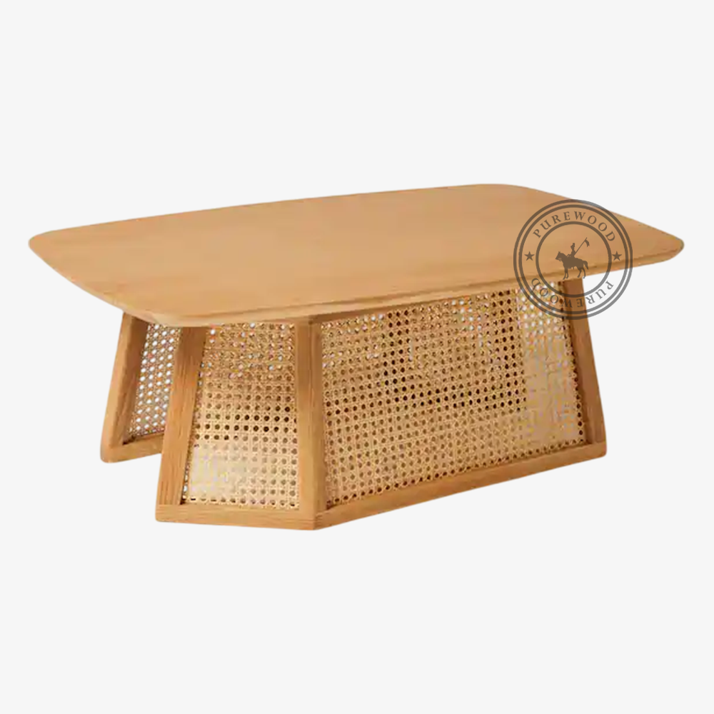 Quartz Spark cane coffee table